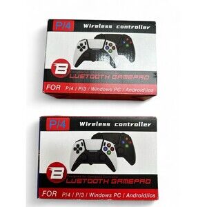 Lot of 2 Wireless Controller Bluetooth Gamepad DualShock Controller PS3 PS4 PC